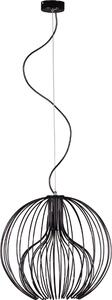 Lampada a sospensione Tori nera 1xE27x60W in metallo, dimensioni: 105x40x40 cm, IP20, Kaja
