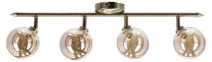Faretto da soffitto RODIA - 4xG9, 40W, patina / vetro ambrato