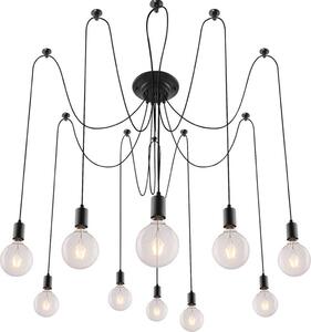 Lampada a sospensione Spider 10 punti E27 10x60W colore nero opaco 2224 Caspar Rabalux