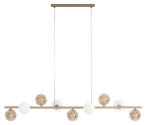Lampada a sospensione LEMO beige 9xG9x15W in metallo, dimensioni: 100x119x28 cm, IP20, Kaja