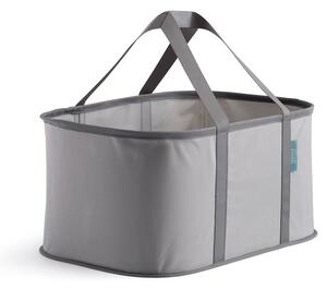 Cesta per il bucato grigia in tessuto pieghevole 35 l Duo – Joseph Joseph