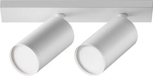 Maytoni FOCUS S, plafoniera a 2 luci, alluminio, dimmerabile, bianco