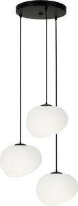 Lampada a sospensione STONES bianco e nero 3xE27x40W in metallo, dimensioni: 120x42x42 cm, IP20, Candellux