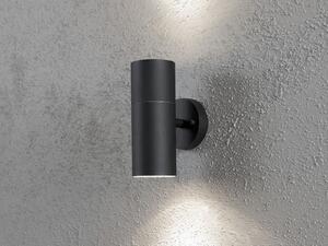 Lampada da parete LED Up Down per l'illuminazione di facciate - Lampada da esterno 19,5 cm, nera