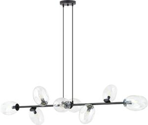 Lampadario Emibig 8xE14 10W PANDORA con 8 paralumi trasparenti 1262/8