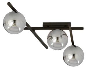 Lampada da soffitto Emibig 3xE14 40W SMART 3 NERO/GRAFITE 1104/3
