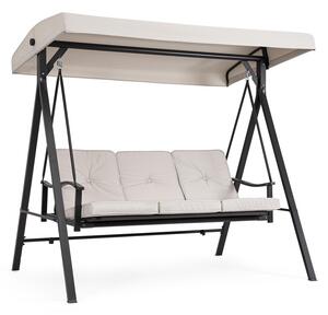 Dondolo da giardino color antracite/beige in metallo Taurus – Bizzotto