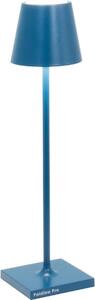 Lampada a led da tavolo Poldina Pro Micro Blu Capri ricaricabile e dimmerabile con batteria fino a 12 ore