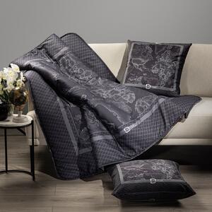 Plaid In Raso Di Cotone Geo Night CM. 130X170 Alviero Martini 1A Classe Geo Caleffi