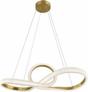 Lampada a sospensione LED Anchorage dorata 40W, bianco neutro 3200 lm, metallo, dimensioni: 120x76x28 cm, IP20, Reality
