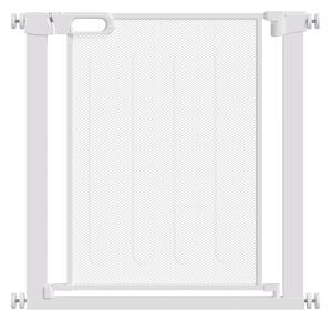 PawHut Cancellino per Cani Regolabile con Chiusura Automatica, Acciaio e ABS, 75-82x76 cm, Bianco | Aosom Italy