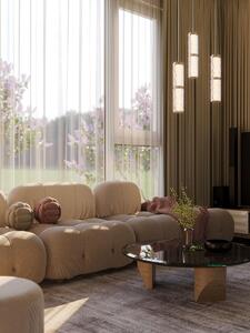 Lampada a sospensione LED LOVE cromata 11W luce calda 330 lm in acrilico, dimensioni: 200x6x6 cm, IP20, Maxlight