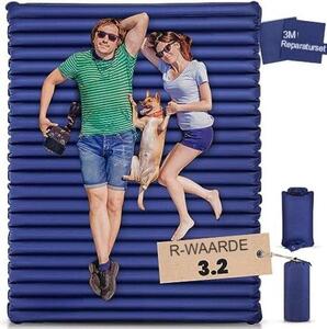 Materasso gonfiabile per 2 persone XL 140x200 cm, autogonfiabile