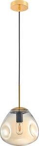 Lampada a sospensione Fellet dorata 1xE27x60W in vetro, dimensioni: 120x25x25 cm, IP20, Italux