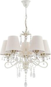 Lampadario LUKRECJA bianco 5xE14x10W in metallo, dimensioni: 74x50x50 cm, IP20, Alfa