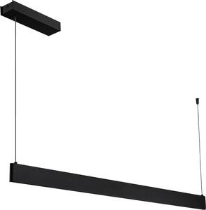 Moderna lampada a sospensione allungata nera, LED a colori variabili 36W LINEA Milagro