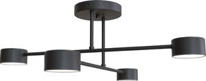 HALO lampada da soffitto minimalista nera 4xGX53 8W Emibig