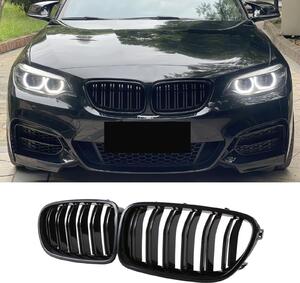 Griglia radiatore per BMW Serie 2 F22 F23 dal 2014 al 2018, colore nero lucido