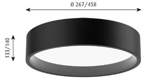 Louis Poulsen LP Circle soffitto, Ø 26,7 cm nero