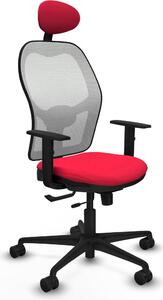 Sedia da ufficio con poggiatesta Jorquera Piqueras y Crespo 1D036N1 Rosso