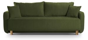 Divano verde allungabile con contenitore 231 cm Elen – Micadoni