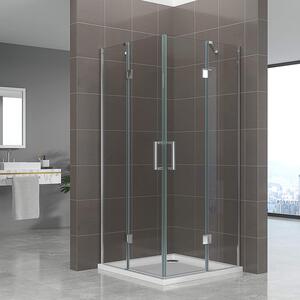 Cabina doccia angolare i-flair 70x100x190 cm in vetro di sicurezza trasparente da 6 mm - DK72