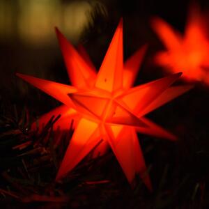 STERNTALER Catena luminosa LED con 9 stelle da esterni rosso