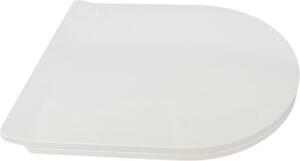 Sedile WC Ramm compatibile con Cersanit Inverto, realizzato in duroplasto antibatterico, con cerniera in metallo