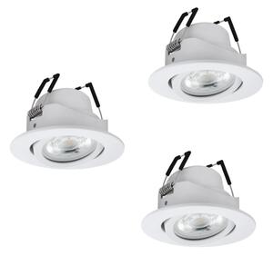 Eglo 902286 - Set da 3 faretti LED RGBW dimmerabili da incasso SALICETO-Z LED/4,7W/230V bianco