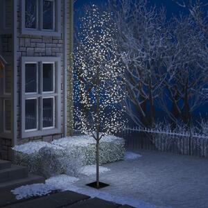 Albero di Natale 1200 LED Bianco Freddo Ciliegio in Fiore 400cm