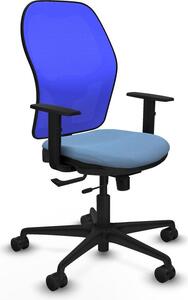 Sedia da ufficio Jorquera Piqueras y Crespo, modello 1D036N0, colore blu cielo
