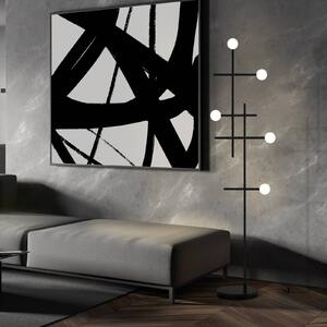 BOPP Lampada da terra a LED Cross, dimmerabile, Nero, Soggiorno / Sala da pranzo, Alluminio, Moderno, Lampada LED da terra