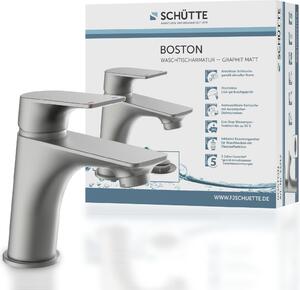 Miscelatore per lavabo SCHÜTTE BOSTON, rubinetto da bagno con scarico a scomparsa lavabo, miscelatore lavabo