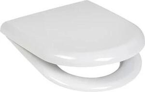 Sedile WC Ramm compatibile con Cersanit Merida, realizzato in duroplast antibatterico, con cerniera in metallo