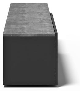 Tavolo TV nero in cemento 180x38 cm Verone - TemaHome