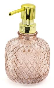 RIDDER Dispenser Sapone Jade Trasparente Rosa 330 ml