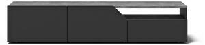 Tavolo TV nero in cemento 180x38 cm Verone - TemaHome