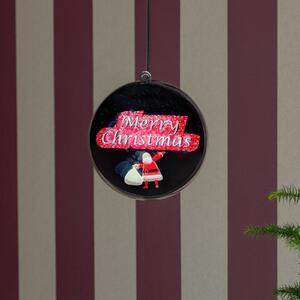 Konstsmide Christmas Sfera ologramma 3D Merry Christmas, 64 LED