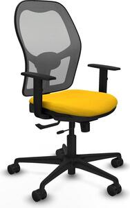 Sedia da ufficio Jorquera Piqueras y Crespo, modello 1D036N0, colore giallo
