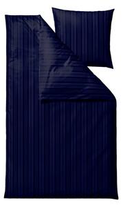 Set copripiumino e federa blu scuro in tessuto damascato per letto singolo 140x200 cm Noble – Södahl