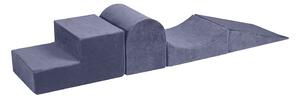Gioco per psicomotricità blu polveroso in velluto 4 pz altezza totale 30 cm 45x193 cm Montessori – Meowbaby