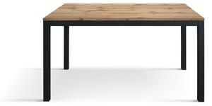 Tavolo moderno allungabile rovere rustico gambe nere 120x80x75 140x80x75 160x90x75