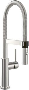 Villeroy & Boch Steel Expert 2.0 - Miscelatore per lavello con braccio flessibile e doccia, acciaio inox 928000LC