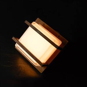 Moretti Luce Applique LED esterni Ice Cubic 3406, ottone antic