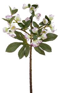 Set 4 Rami Artificiali di Helleborus Altezza 42 cm Bianco