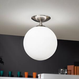 EGLO Plafoniera soffitto Rondo, dimmerabile, Alluminio / Grigio / Zincato, Corridoio, Vetro, Moderno, Plafoniera