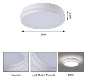 Brilagi - Plafoniera LED da esterno BENE LED/24W/230V diam. 26 cm bianca IP54