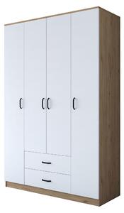Lavello - Guardaroba Grande, 140x210h cm Bianco, 11 Ripiani