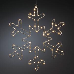 Konstsmide Christmas Lampada LED decorativa fiocco di neve argento