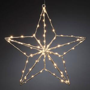 Konstsmide Christmas Lampada LED decorativa stella argento 37x36 cm